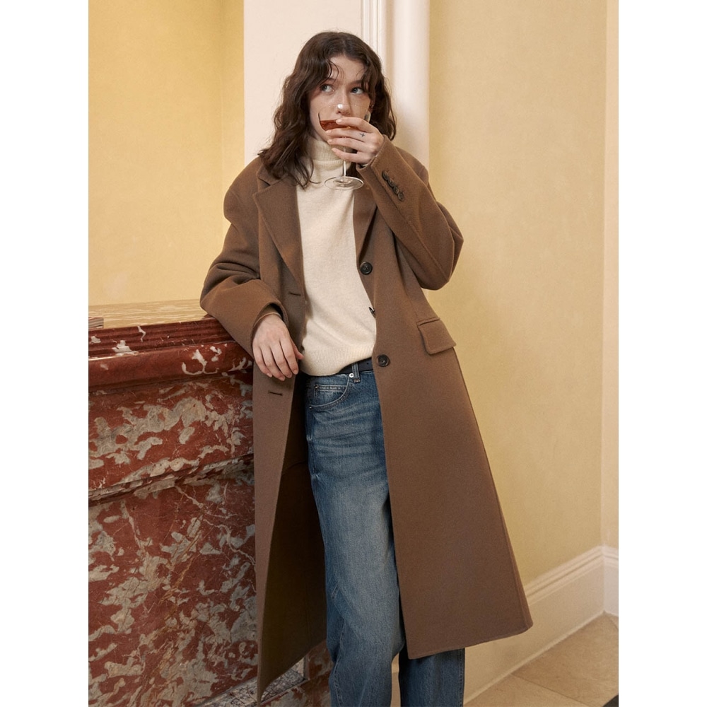 LOEUVRE クラシック シングル ハンドメイド コート SW3WH401 93