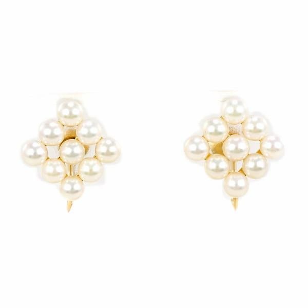 K18 18金 YG イエローゴールド イヤリング パール(真珠) ジュエリー 中古