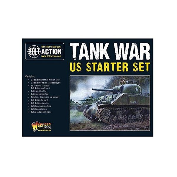 Bolt Action Warlord Games， Tank War US starter set， Wargaming Miniatures 並行輸入品