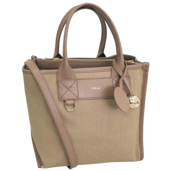 フルラ バッグ メンズ レディース 2WAY ショルダーバッグ キャンバス×レザー ブラウン FURLA DIVIDE IT S TOTE WB02038BX20934947S