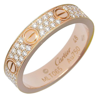 Qoo10] CARTIER ミニラブリング フルパヴェ B40858 : 腕時計