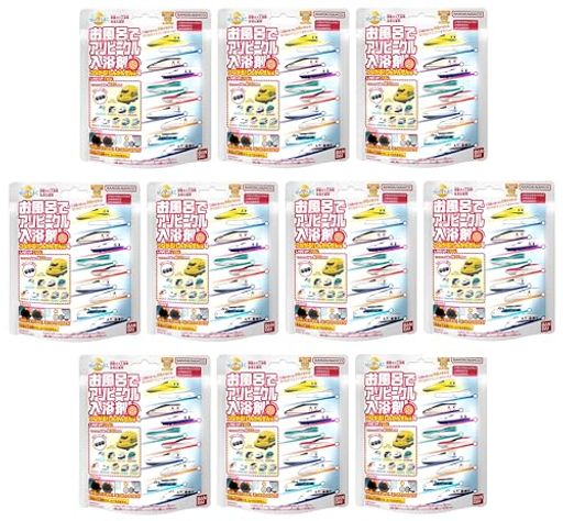 びっくらたまご お風呂でアソビークル入浴剤 つながるしんかんせん編4×10個