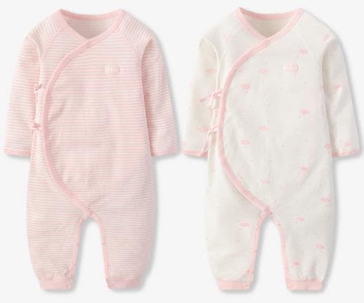 ベビー 新生児服 子供服 ベビー服 オールインワン ツーウェイオール 0-3-12月 春秋 2着入り 2438