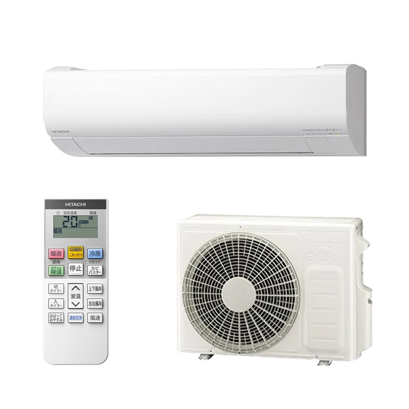 日立 HITACHI ステンレス・クリーン 白くまくん エアコン スターホワイト RAS-VJ3625S-W 12畳 100V