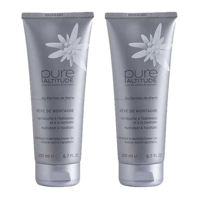 [国内正規品]ピュール ジェルドゥモンターニュ（シャワージェル） 200ml x 2 お得な2個セット ボディソープ 雪解け水 高山植物 フルールドゥネージュ エーデルワイス モンブラン