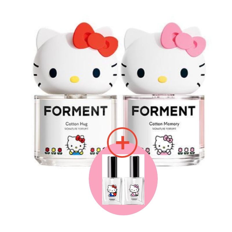 【1位香水／限定】シグネチャーパフューム ハローキティエディション 2種選択＋アトマイザー付き（コットンハグ・コットンメモリー） 5,650円