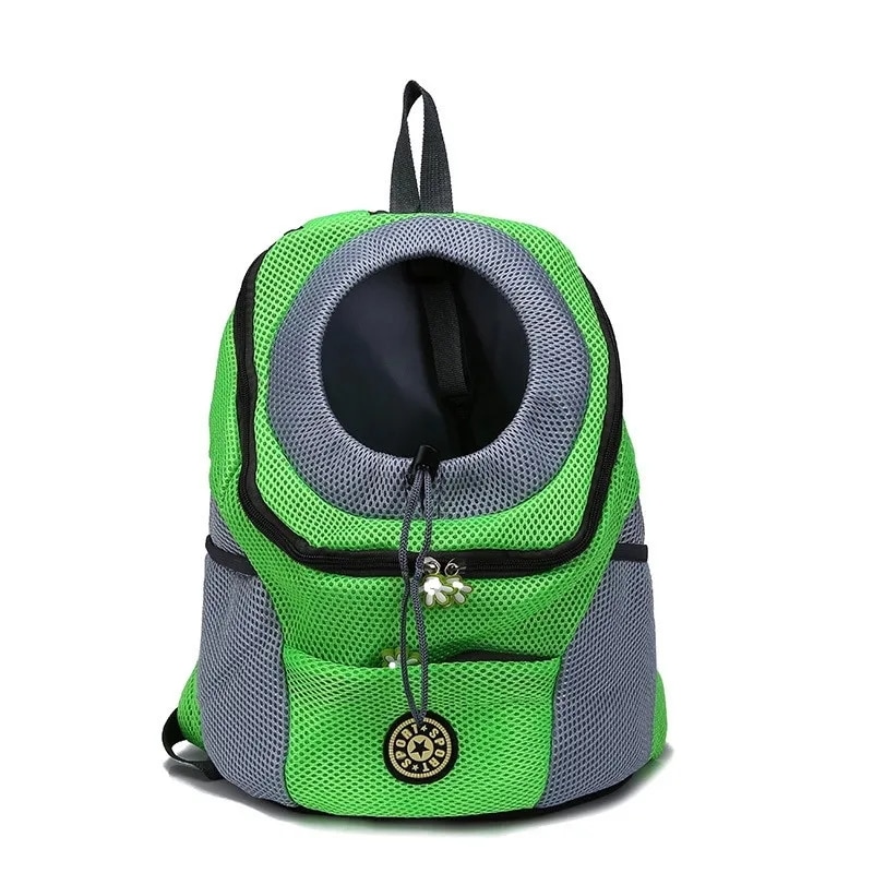 犬用ペットキャリアバッグ,ポータブル,旅行用,通気性,アウトドア用,ペット用アクセサリー green L for 8-11 kg