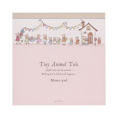 ホールマークTiny Animal Tale メモパッド全4種