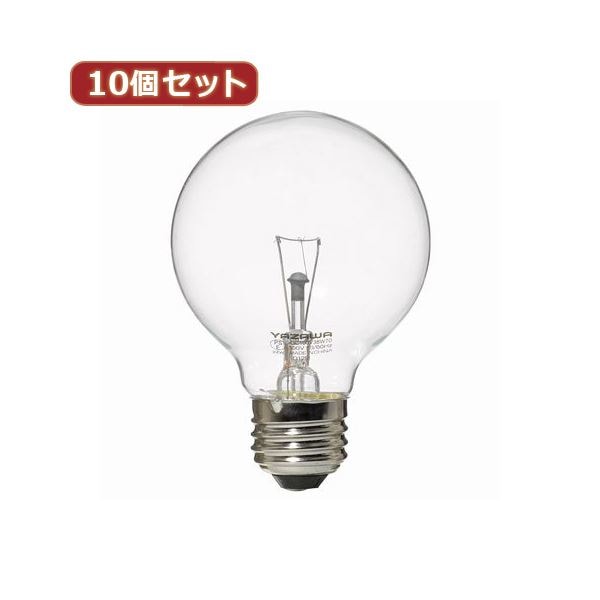 （まとめ）YAZAWA 10個セット ボール電球60W形クリア GC100V57W70X10(×2セット)