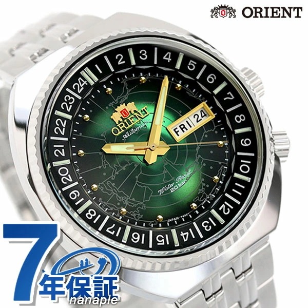 人気 オリエント RN-AA0E02E 時計 メンズ 自動巻き 日本製 ワールドマップ リバイバル 腕時計 メンズ腕時計