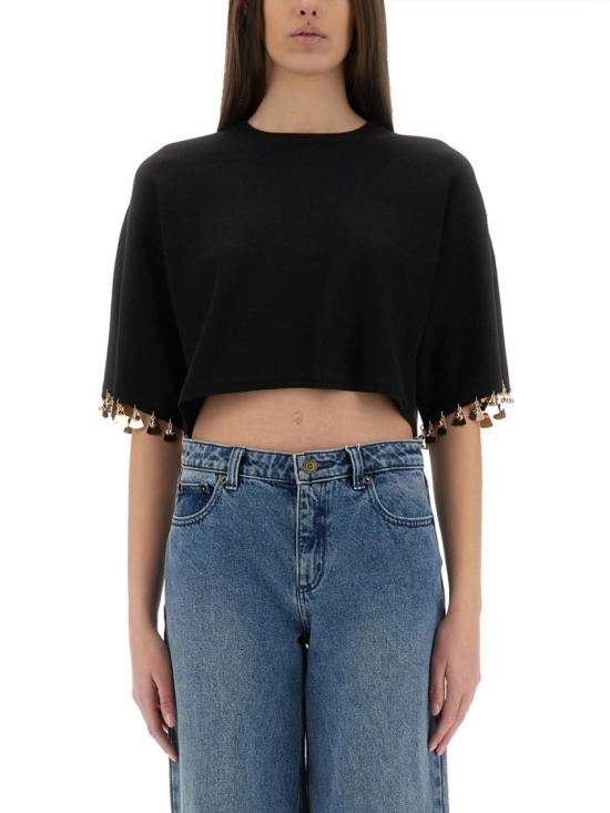 PACO RABANNE Women Tops 25EMPU041ML0279 P001 Black