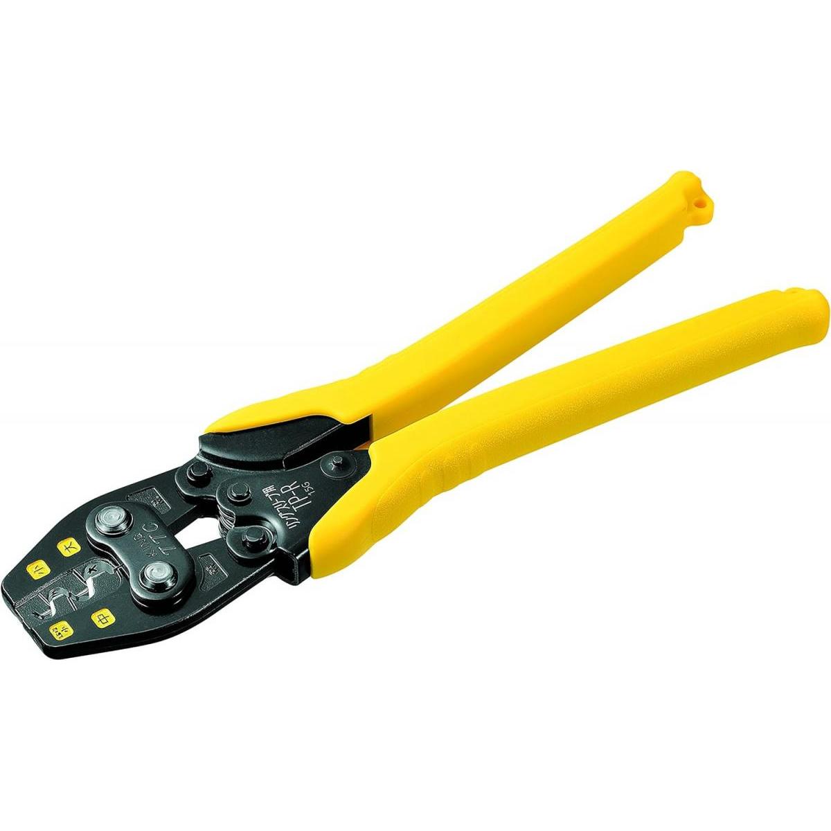 ツノダ 圧着工具 リングスリーブ用 JIS TP-R 電気工事技能試験必携工具 仮押え可能 両面カラーマーカー付き