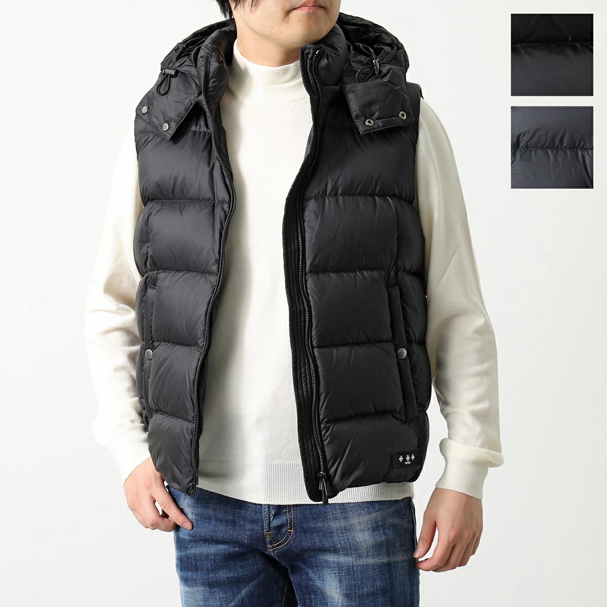 TATRAS タトラス ダウンベスト POSEIDONE ポセイドーネ MTAT24A4842-D メンズ ナイロン フード付き ジレ カラー2色