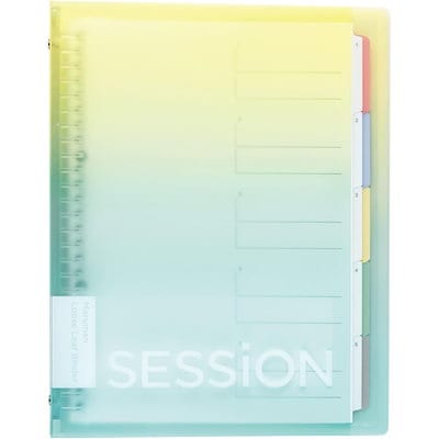 他サイト： ルーズリーフ バインダー セッション B5 26穴 グラデ レモンソーダ マルマン F310A-97Aの商品画像