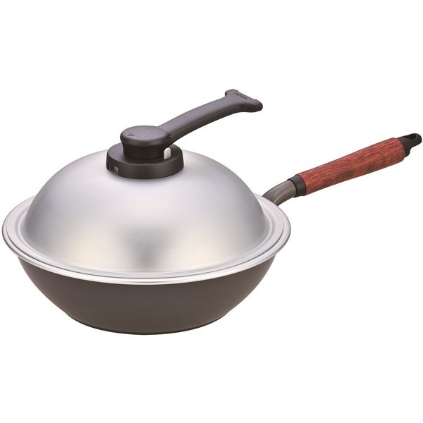 北陸アルミニウム ウーウェンパン+ IH 28cm カムナイトグレー IH対応
