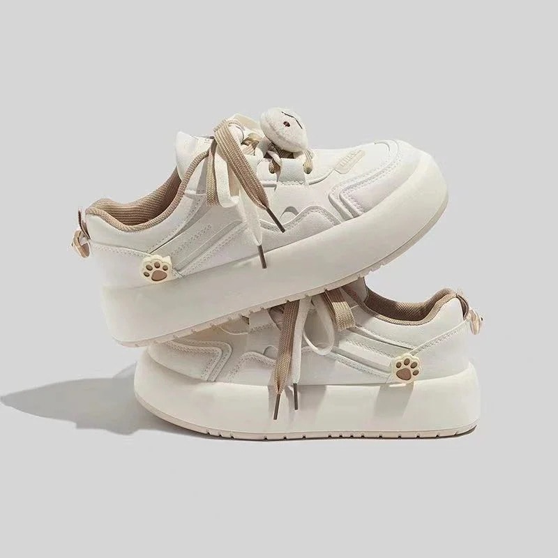 23人気新作厚底スニーカー 靴 可愛い 百掛け カジュアル スニーカー 快適 おしゃれ ウォーム フラットシューズ 厚底靴