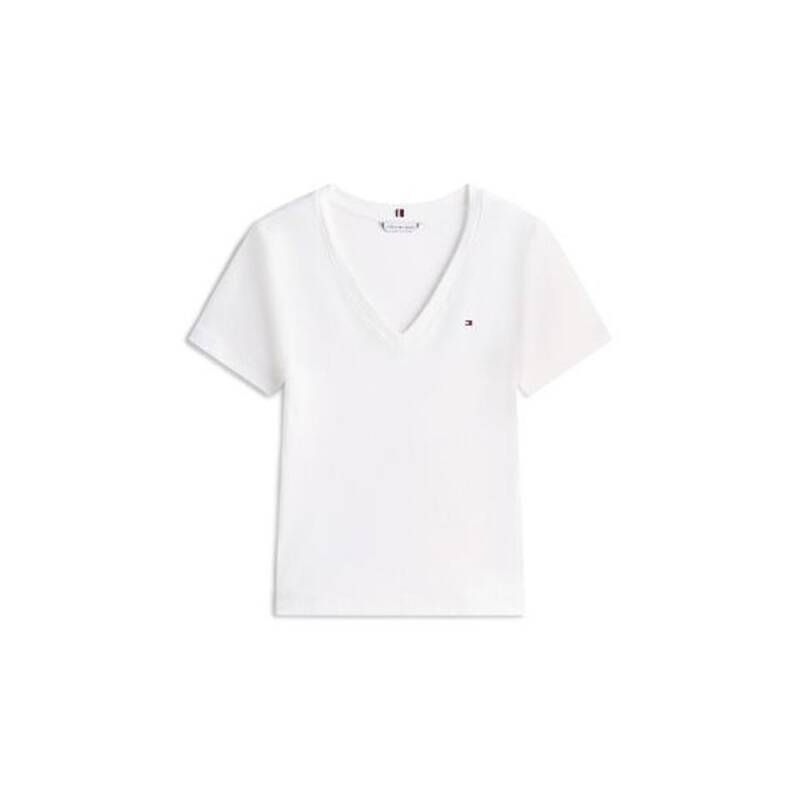 トミー・ヒルフィガー Tommy Hilfiger TOMMY HILFIGER スリムVネックTシャツ (T22G1TTO051WT102Z) T22G1TTO051WT102Z 186718