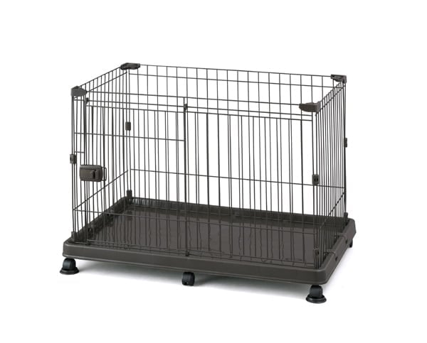 アイリスオーヤマ システムサークルトレー付き STS-600T マットブラウン/マットホワイト