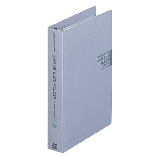 （まとめ買い）名刺ホルダー 溶着タイプ バイブルサイズ 210名用 ブルー FL-107NC BL [x3]