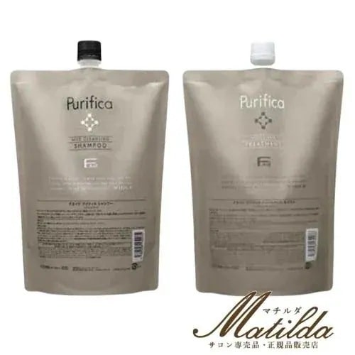 【２本セット】Fエイド プリフィカ シャンプー レフィル 800ml／トリートメント モイスト レフィル 800g 【Purifica】