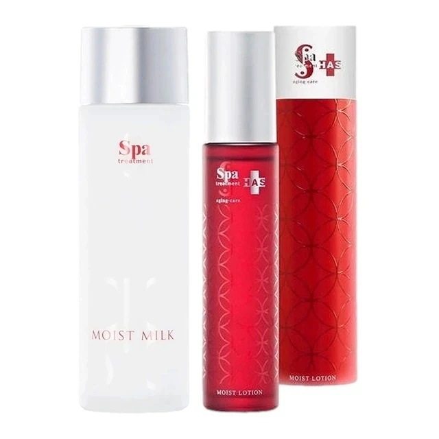[国内正規品]アブソウォーター モイストミルクS 80ml とHAS モイストローション 120ml のセット スキンケアコフレ　油分　水分　滑らか　エイジングケア　プロユース　皮膚科学