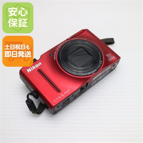 美品 COOLPIX S8100 フラッシュレッド Nikon デジカメ 99