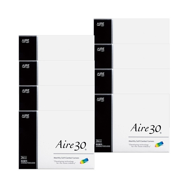 3枚入 [ 8箱 ] アイレ30 クリア コンタクトレンズ マンスリー