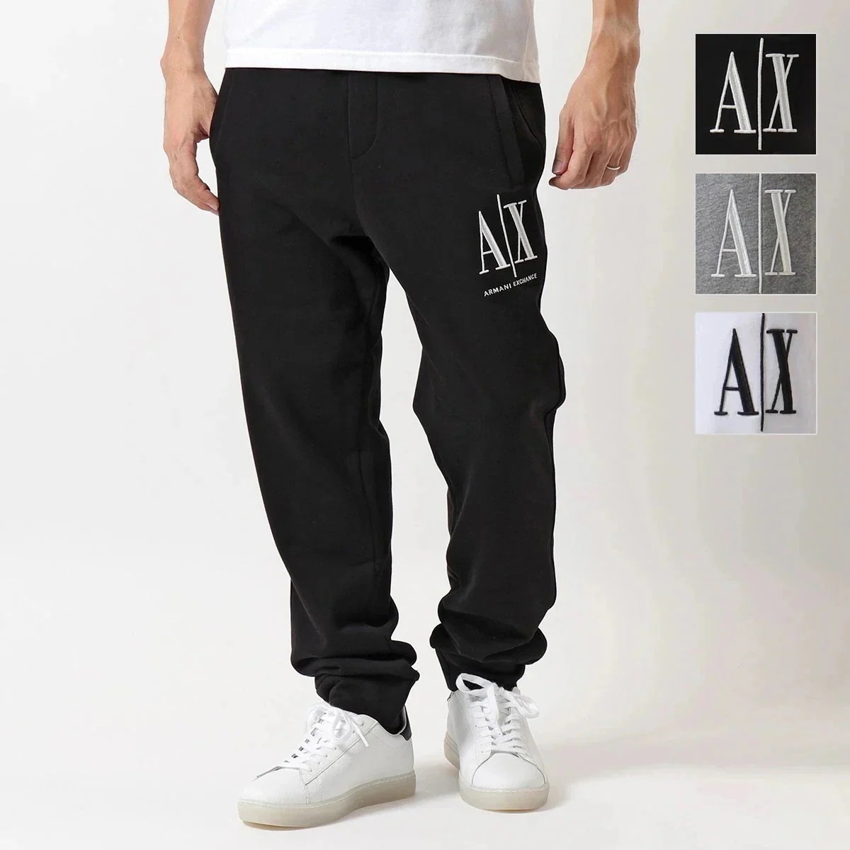 A/X ARMANI EXCHANGE アルマーニ エクスチェンジ スウェットジョガーパンツ 8NZPPA ZJ1ZZ メンズ ICON スウェットパンツ ロゴ