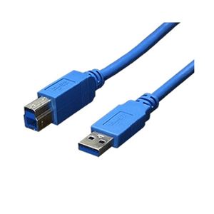 (まとめ)変換名人 USB3.0ケーブル A-B 3.0m USB3-AB30(×5セット)