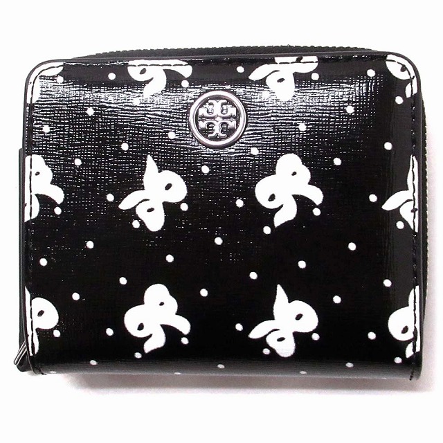 TORY BURCH トリバーチ アウトレット 財布 ロビンソン プリント バイフォールドウォレット 二つ折り財布 166031 001