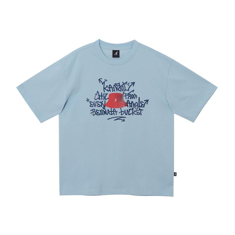 バミューダバケット半袖Tシャツ2788スカイブルー(KRECST27880)