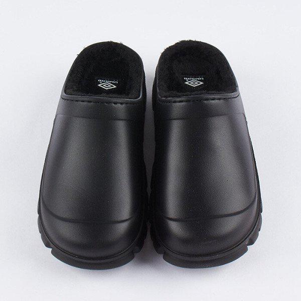 共用トフィー コージー ファー ミュール 防寒靴 ブラック UP423EMUO2