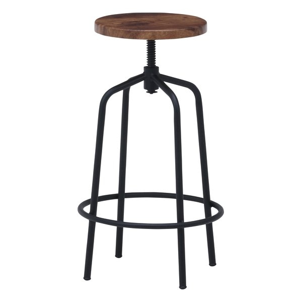 バースツール ラウンド ブラウン/ブラック 61731 7,279円