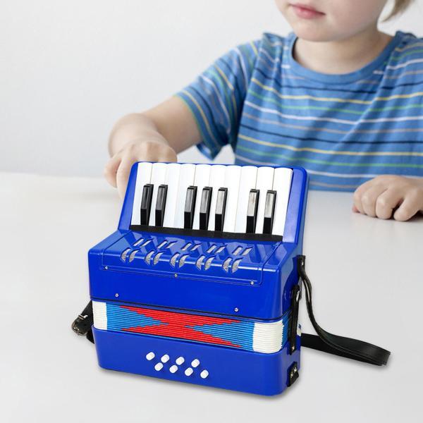 17 キー 8 低音ピアノアコーディオン教育音楽玩具軽量子供アコーディオンおもちゃ少年少女アマチュア子供のため