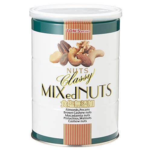東洋ナッツ食品 トン 食塩無添加 クラッシー ミックスナッツ 360g缶×6個入