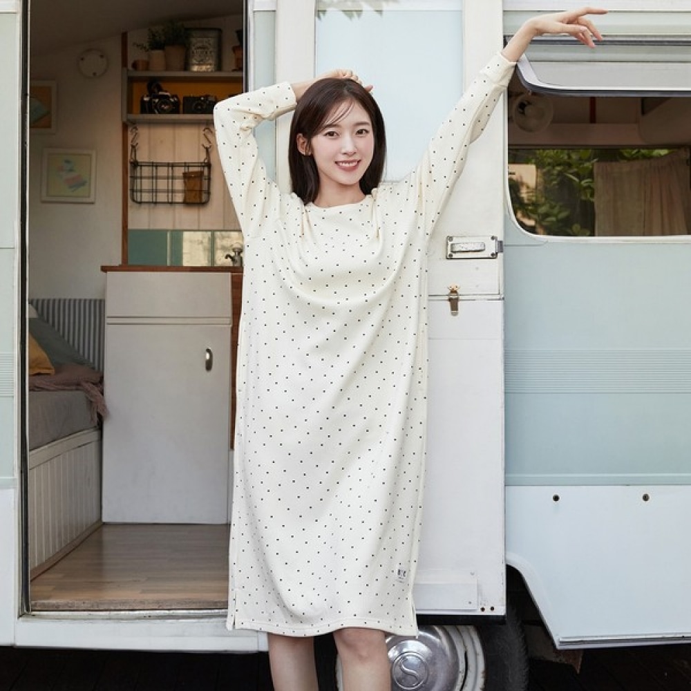 [BYC] ベーシックリブ起毛ワンピースDAF6532