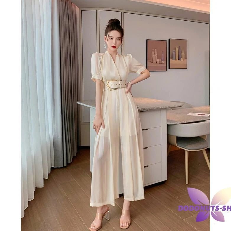 パンツドレス かっこいい オールインワン レディース パーティードレス 結婚式 お呼ばれドレス パンツ 袖あり 黒 シースルー 大きいサイズ ウエスト入荷