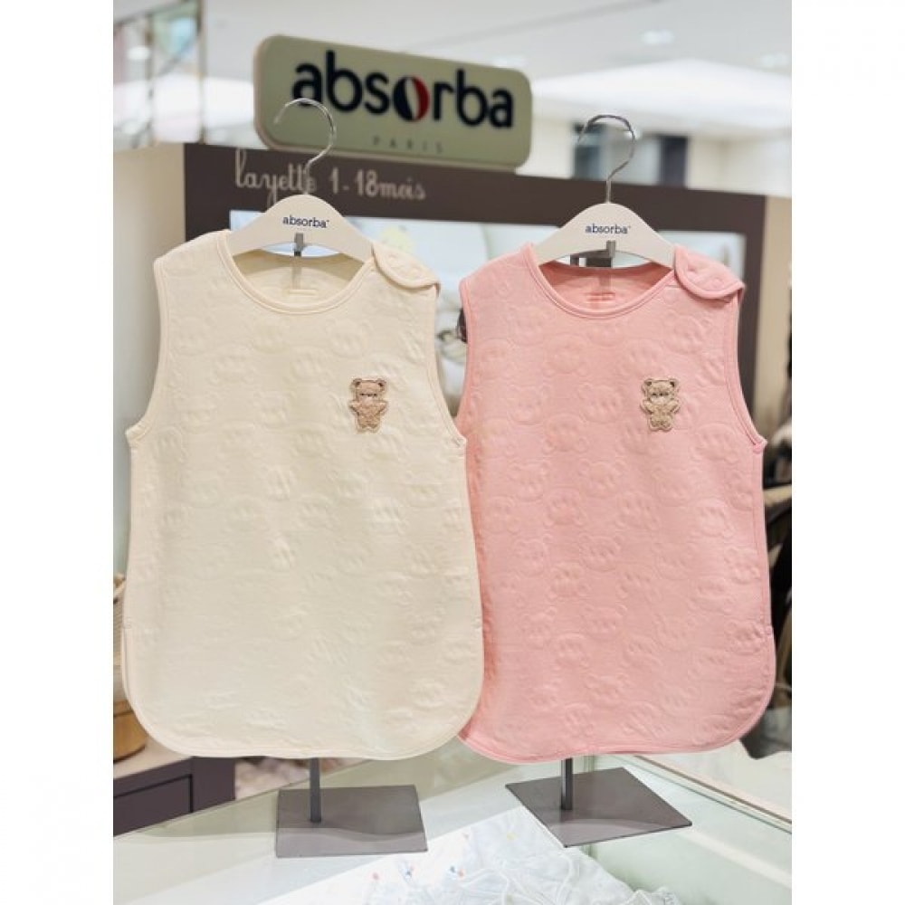 アブソルバ チューピング コットンモダール スリープベスト 2枚セット(A2711905Q/クリーム+ピンク)