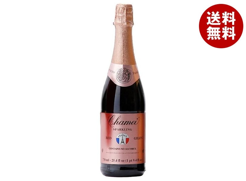 成城石井 シャメイ スパークリングレッドグレープジュース 750ml瓶＊12本入