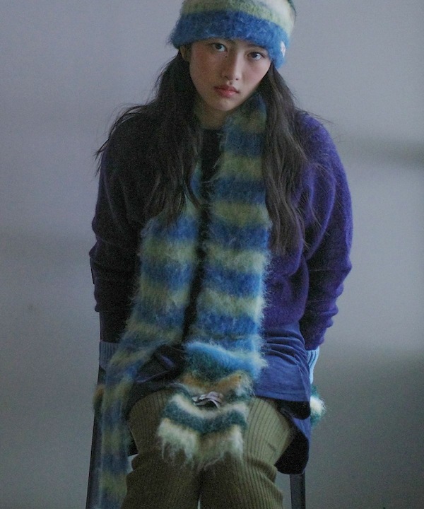 ROCKFISH WEATHERWEAR ストライプシャギーマフラー Qoo10 rockfish weatherwear STRIPE SHAGGY ストライプ