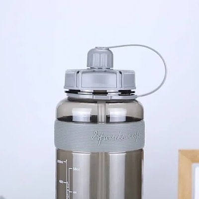 メガ割水筒/マグボトル 超軽量 超大容量のプラスチックのコップのボトルストロー男女学生のポータブルな屋外スポーツの宇宙コップ