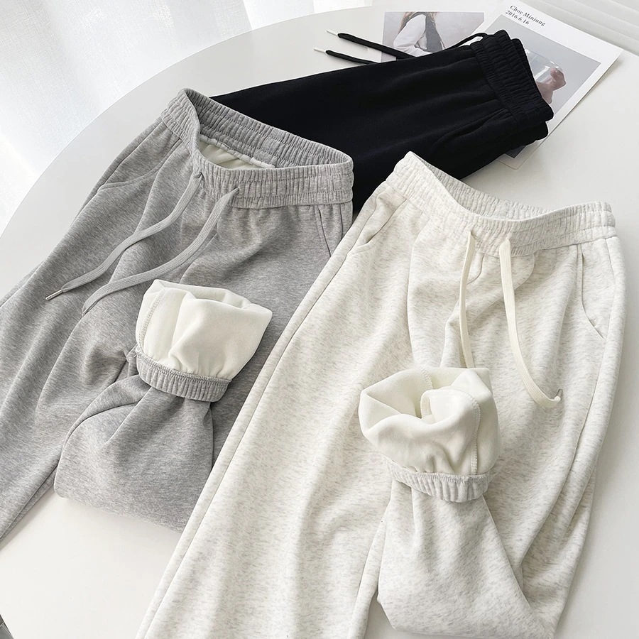 簡単な 厚手のパンツ カジュアル カップル ゆとりがある やせて見える ズボン本 テーパードパンツ