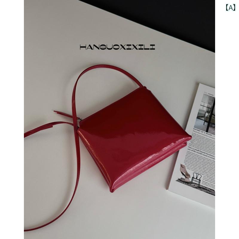 レディース　バッグ　カジュアル 韓国 シチリア 島 パテントレザーの 春夏 ショルダー メッセンジャーバッグ 女性用 で な 軽量の スマートフォン バッグ