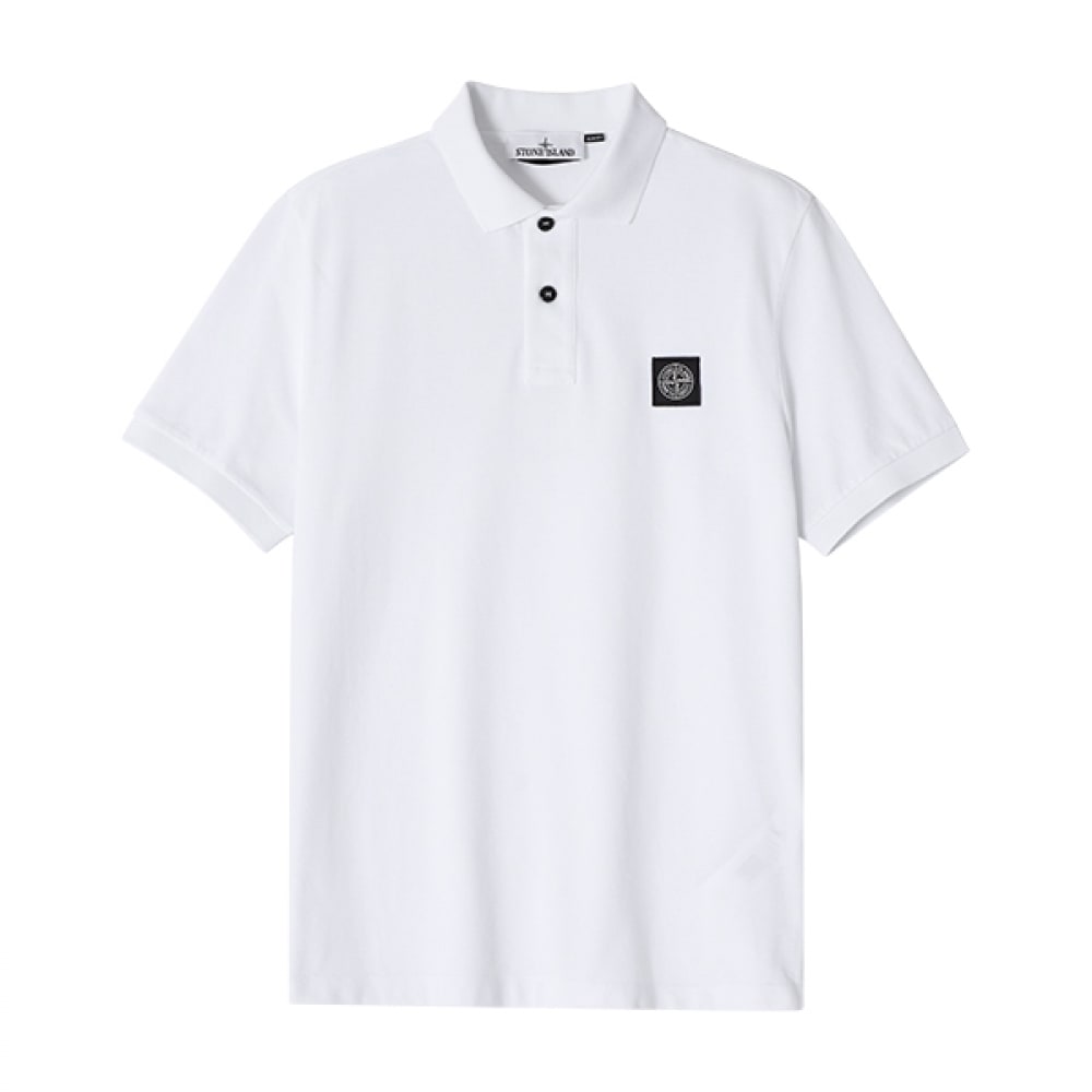 ストーンアイランド 2SC17 A0001 (80152SC17) ミニワッフェンロゴパッチポロメンズ半袖Tシャツ