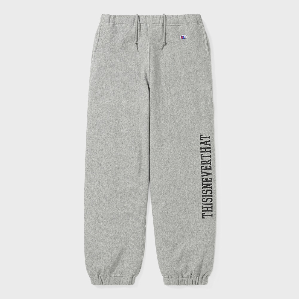 ディス・イズ・ネヴァー・ザット・チャンピオン TNT リバース・ウィーヴ・スウェットパンツオックスフォードグレー