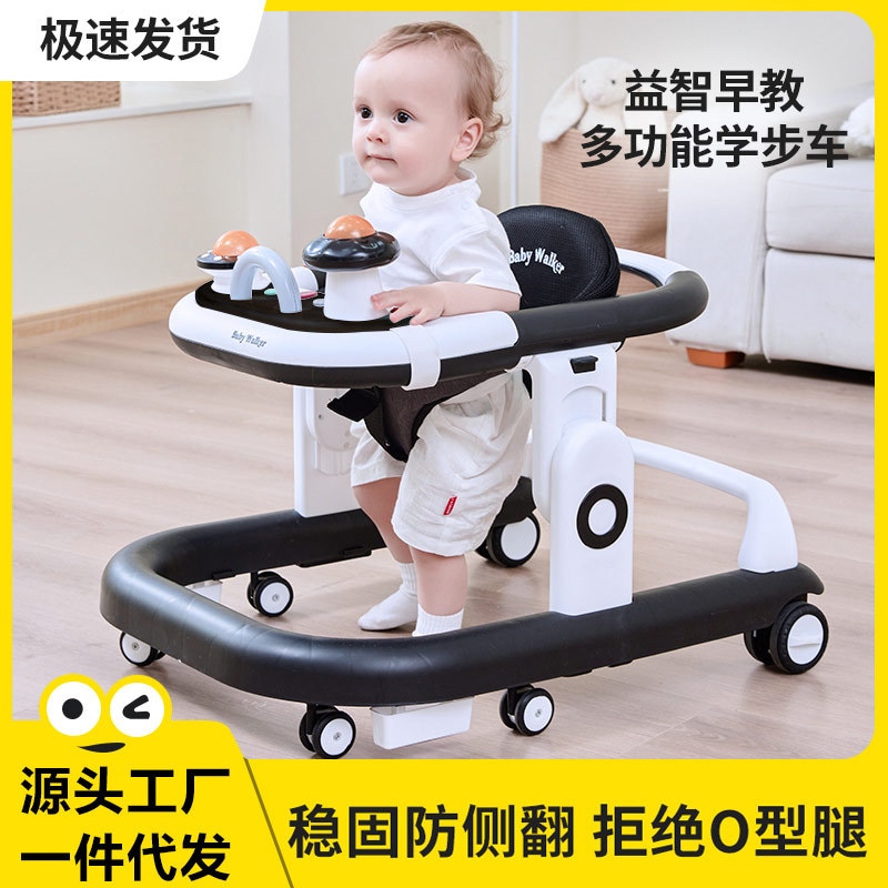 O脚防止機能付きベビーウォーカー多機能横転防止機能赤ちゃんが座って押したり運転を学んだり車を始動したりできます