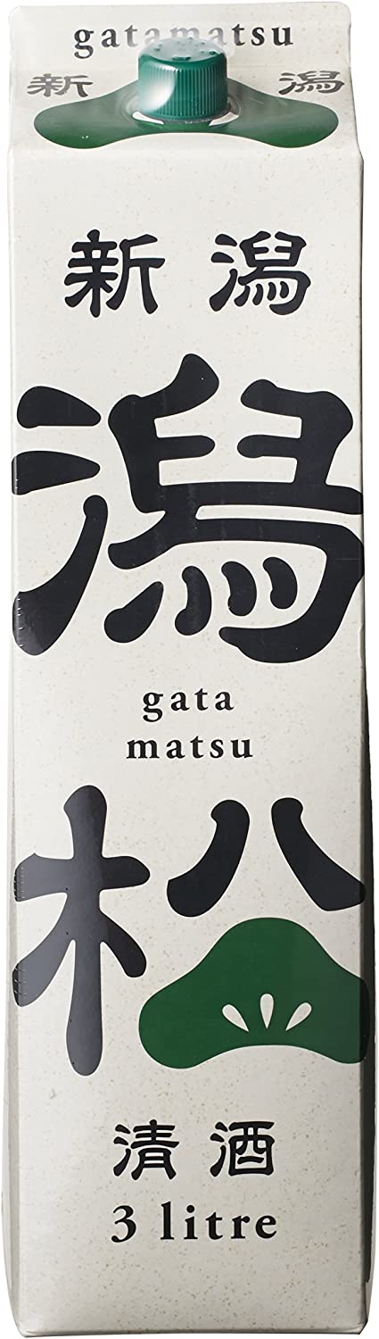【送料無料】加藤酒造 新潟清酒 潟松 3000ml 3L パック 1ケース/4本【北海道沖縄県東北四国九州地方は必ず送料が掛かります】