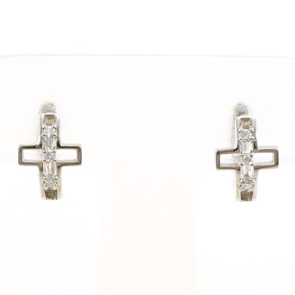 PT900 プラチナ ピアス ダイヤ 0.03 ×2 総重量約2.5g ジュエリー 中古