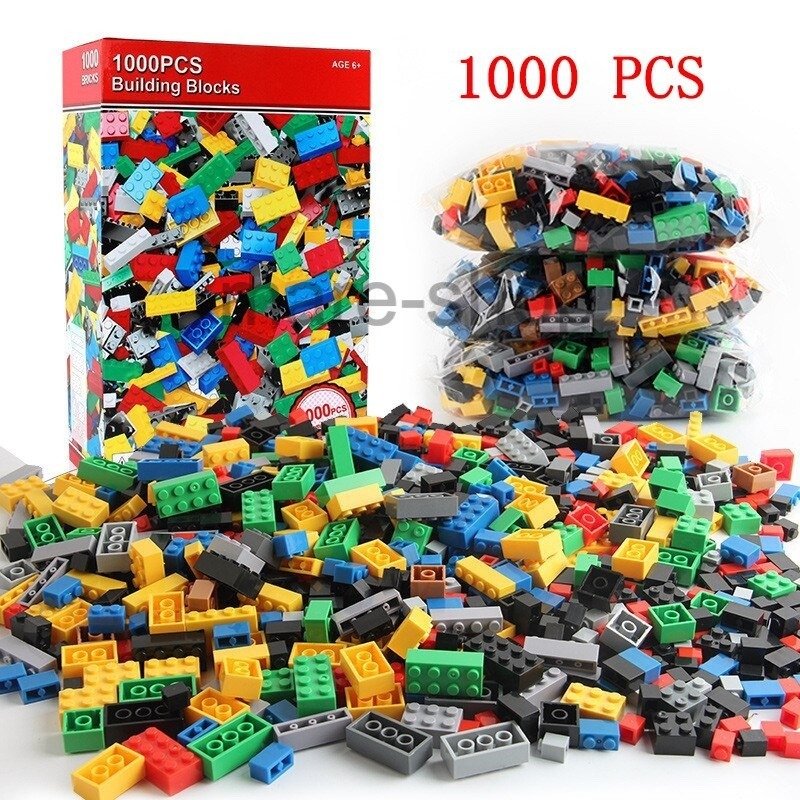 ブロック レゴ互換 ブロック 1000pcs カラフルブロック DIY クリエイティブレンガ おもちゃ