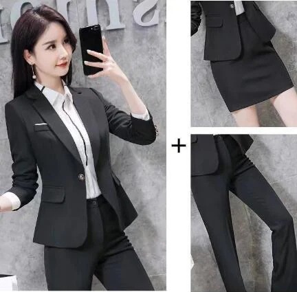 ハイグレード感ある ビジネスホテル向け 女性用スーツ 2 点セットユニフォーム マネージャー向け 用プロフェッショナル正装